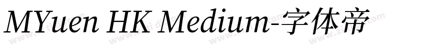 MYuen HK Medium字体转换